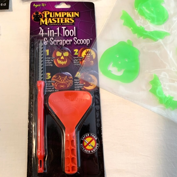 Halloween Decorations & Pumpkin Masters Tool With Stencils - Picture 7 of 8
